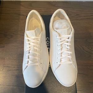 COLE HAAN: Mens White GrandPro Tennis Sneaker: Never worn !